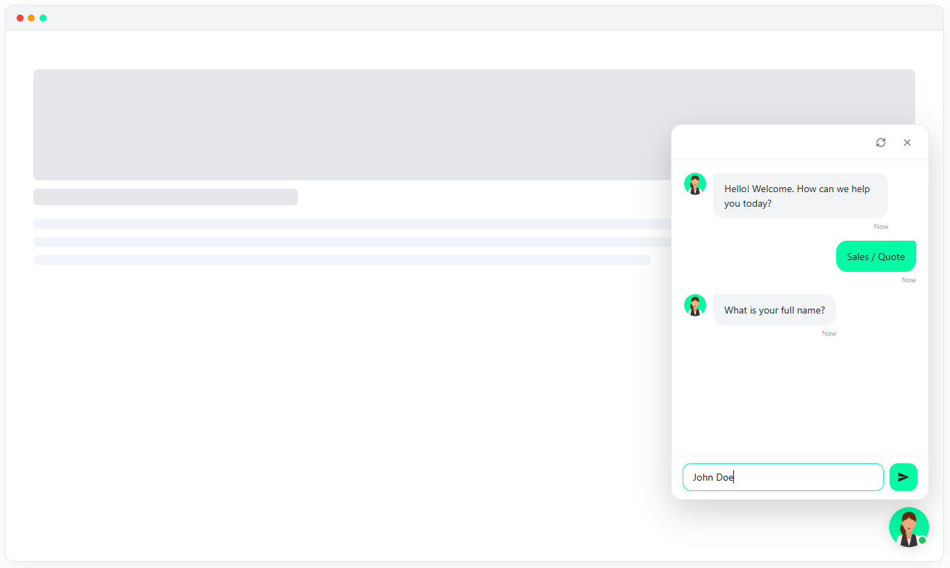 Waboti Chat Widget Experience Preview